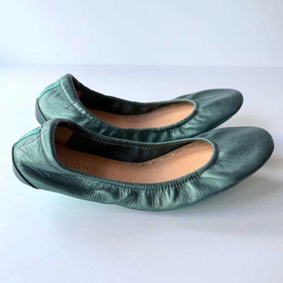 NWOB Tahitian Pearl Tieks Leather Ballet Flats Size 8 - Picture 4 of 11